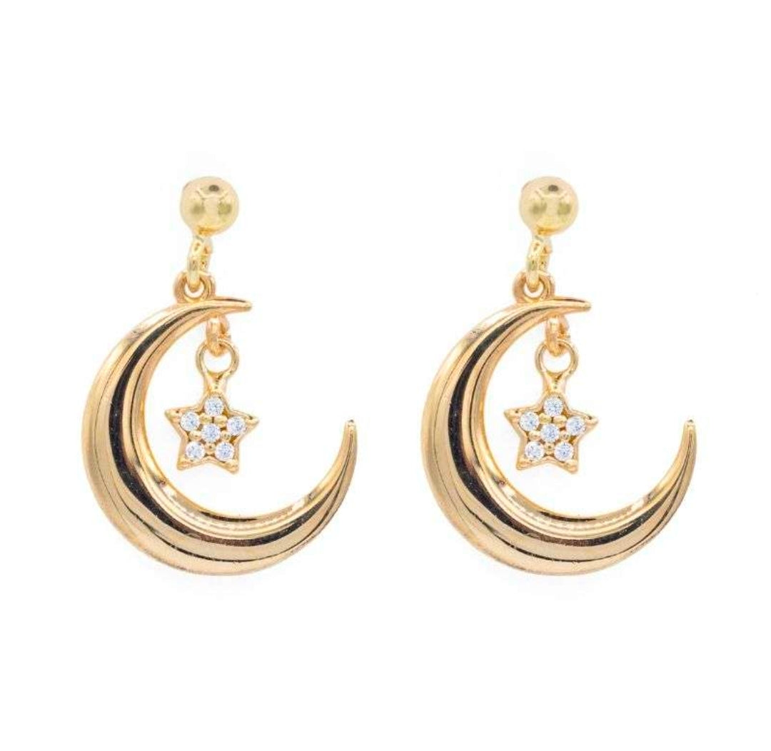 Orecchini Luna e stella (OR189)