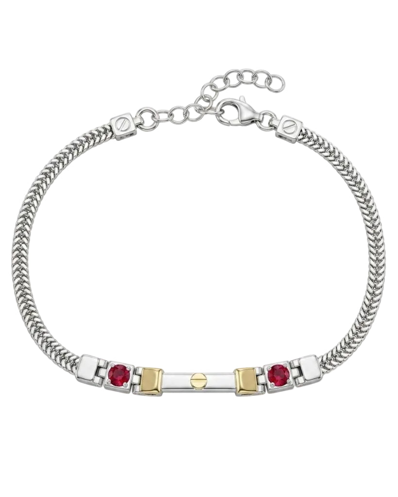 Bracciale Targa con Chiodo Uomo