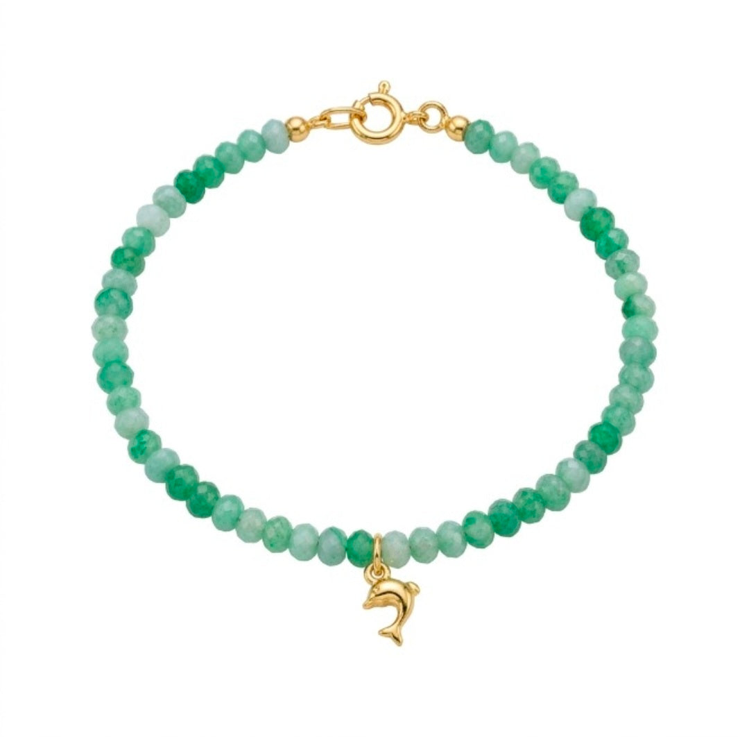 Cavigliera sfera verde delfino