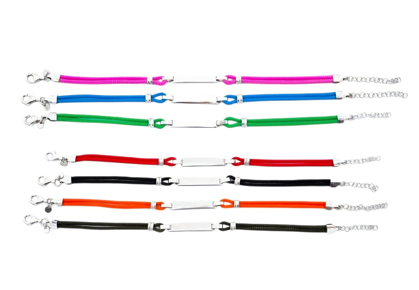 Bracciale regolabile con targhetta personalizzabile (BR077)