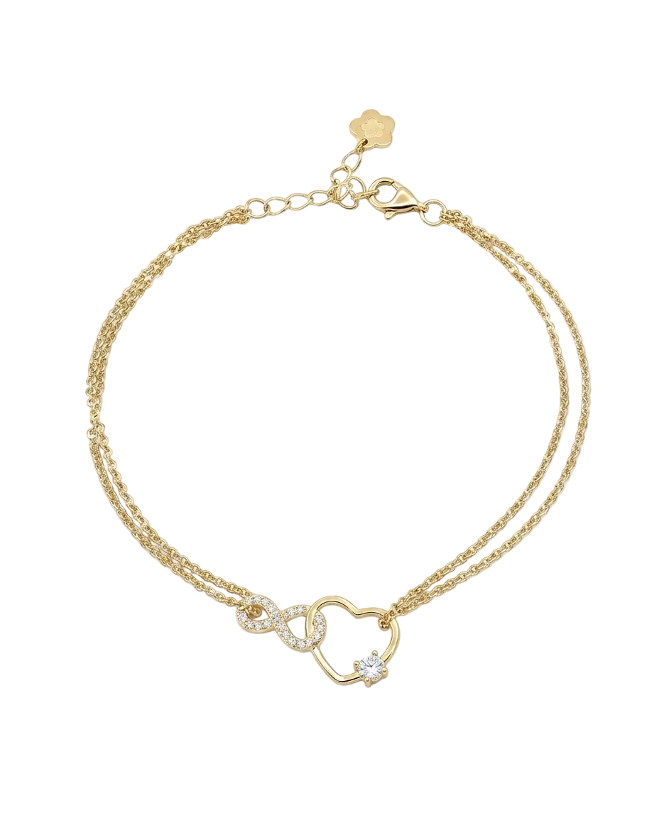 Bracciale Infinito e cuore