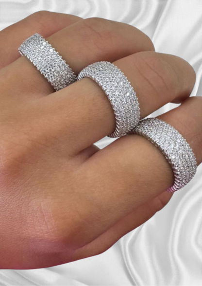 Anello pavé a fascia