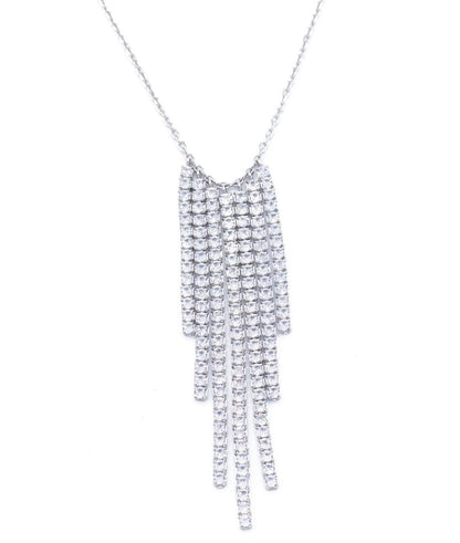 Collana cascata di zirconi modello Tennis
