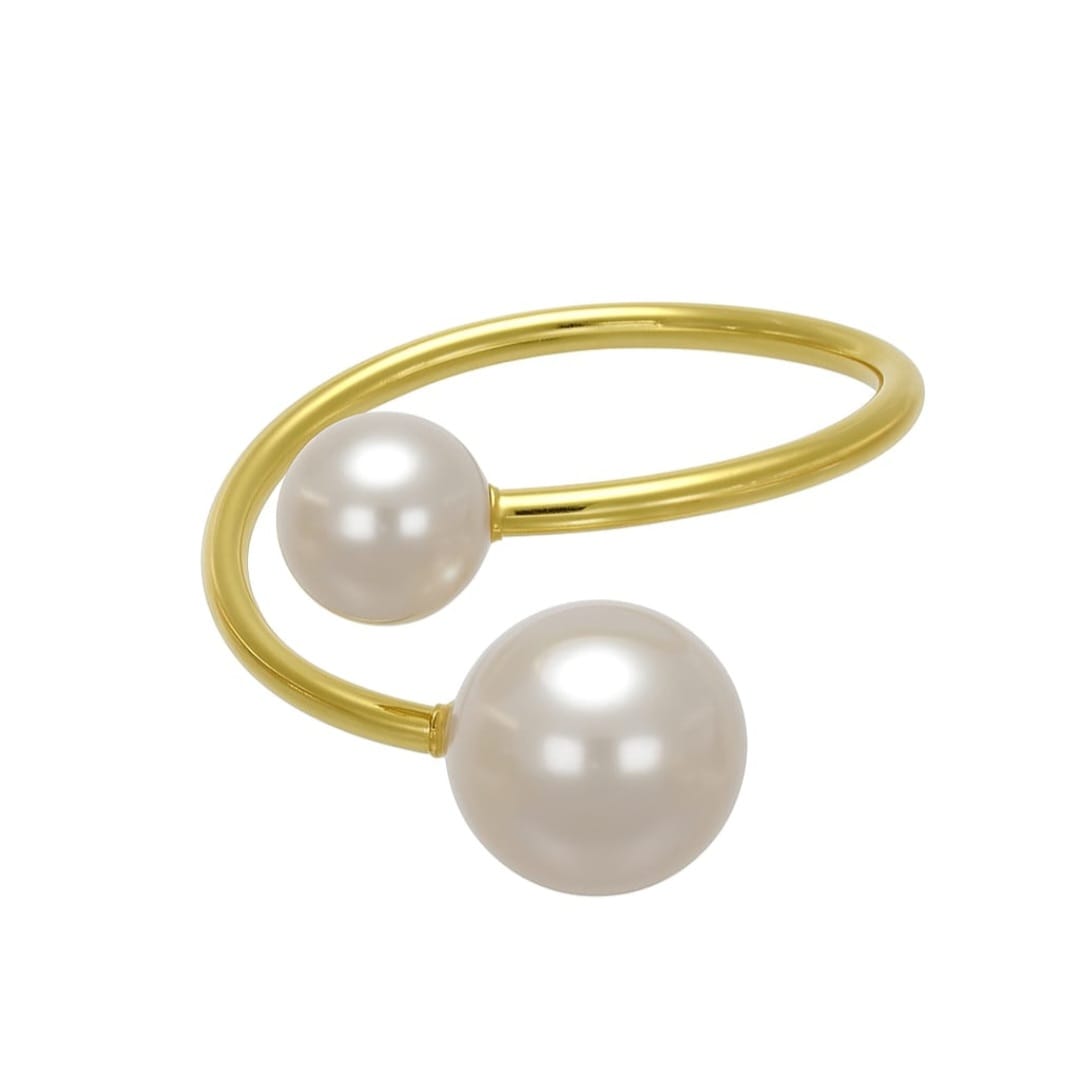 Anello doppia Perla