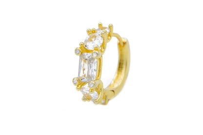 Orecchini cerchietti diamond colour