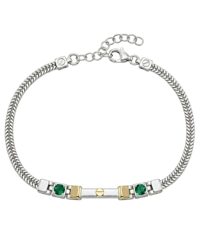 Bracciale Targa con Chiodo Uomo