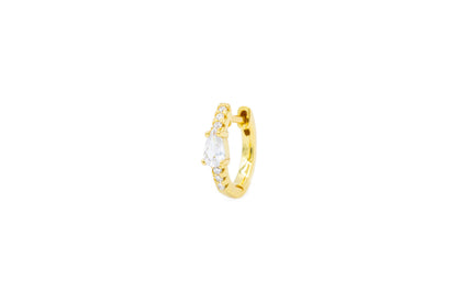Orecchini Cerchietti con strass e goccia colorati