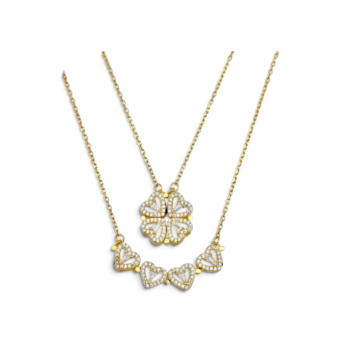 Collana Magnetica Quadrifoglio