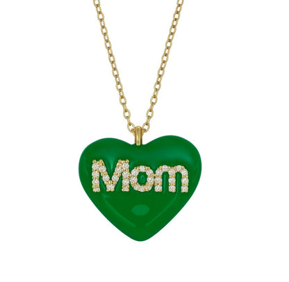 Collana Cuore Mom Smaltato