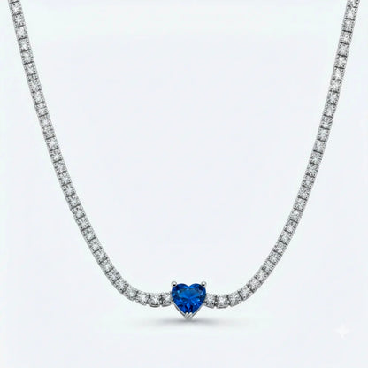 Collana Tennis cuoricino