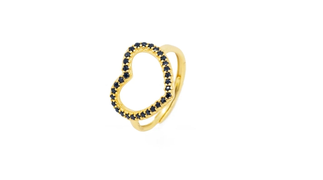 Anello Cuore simply strass