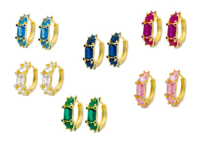 Orecchini cerchietti diamond colour