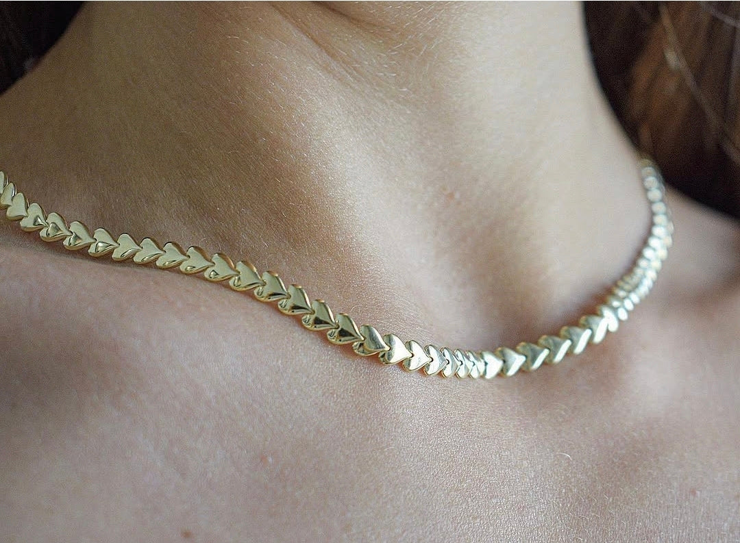 Collana Girocollo con Cuoricini
