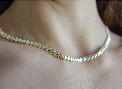 Collana Girocollo con Cuoricini