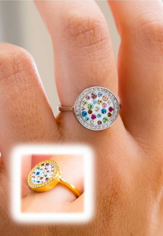 Anello Pietre Multicolor