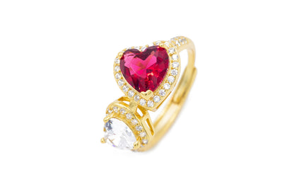 Anello doppio Cuore (AN001)