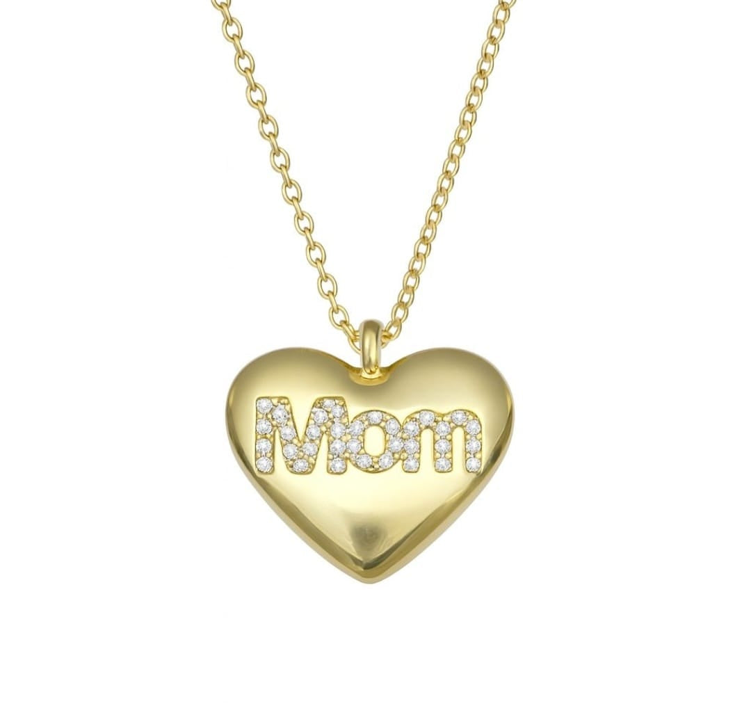 Collana Cuore Mom Smaltato