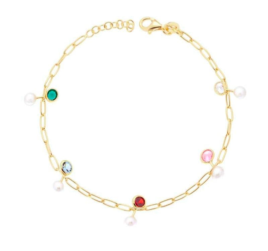 Bracciale Perle e zirconi