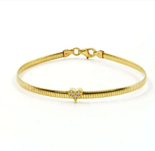 Bracciale Snake con Cuore (BR030)
