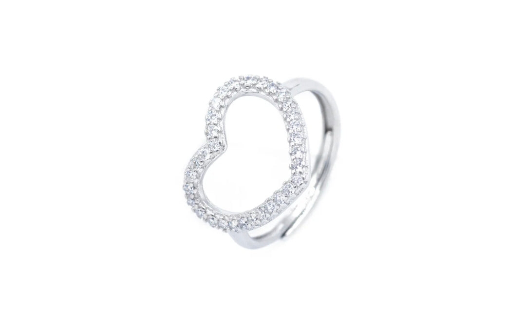 Anello Cuore simply strass