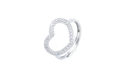 Anello Cuore simply strass