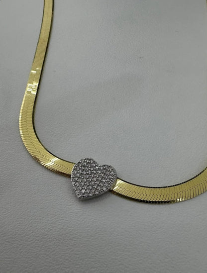 Collana Piattina Heart