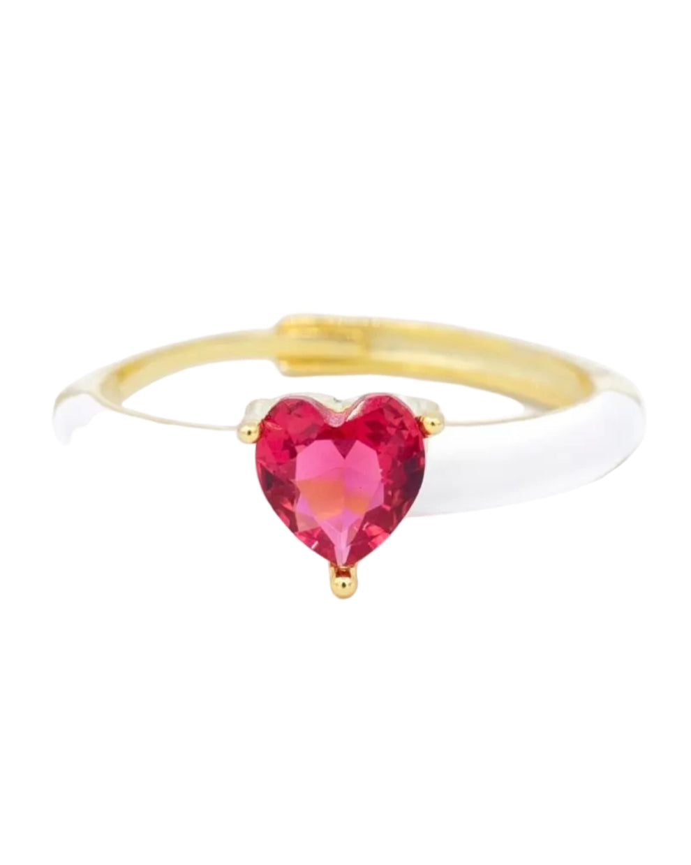 Anello Smaltato Cuore