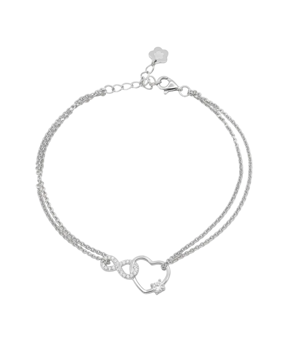 Bracciale Infinito e cuore