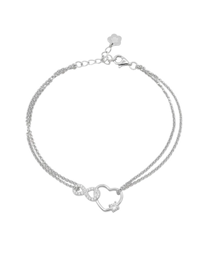 Bracciale Infinito e cuore