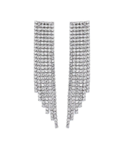 Orecchini Cascata di zirconi modello Tennis (OR288C)