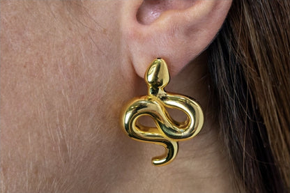 Orecchini snake a lobo (OR078)