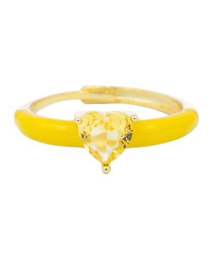 Anello Smaltato Cuore