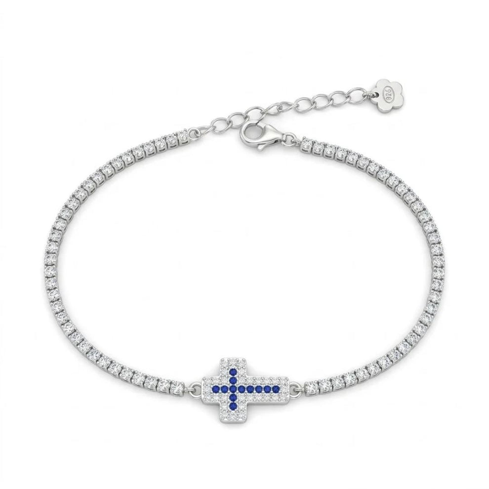 Bracciale tennis croce