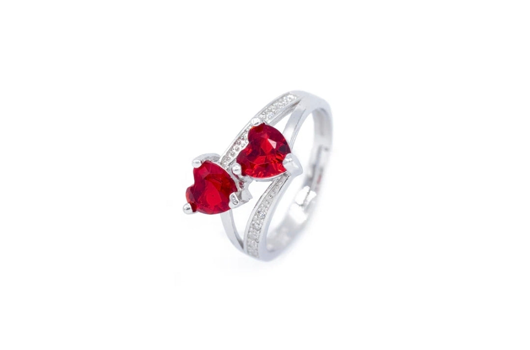 Anello Double cuore