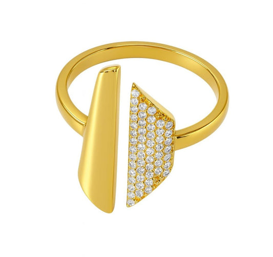 Anello con Scudo di Zirconi