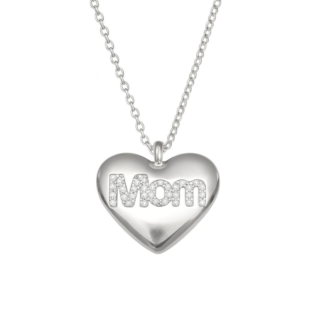 Collana Cuore Mom Smaltato