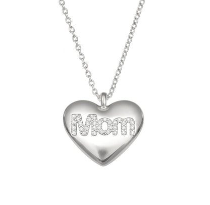 Collana Cuore Mom Smaltato