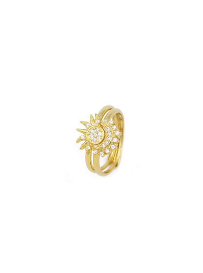 Anello coppia sole e luna