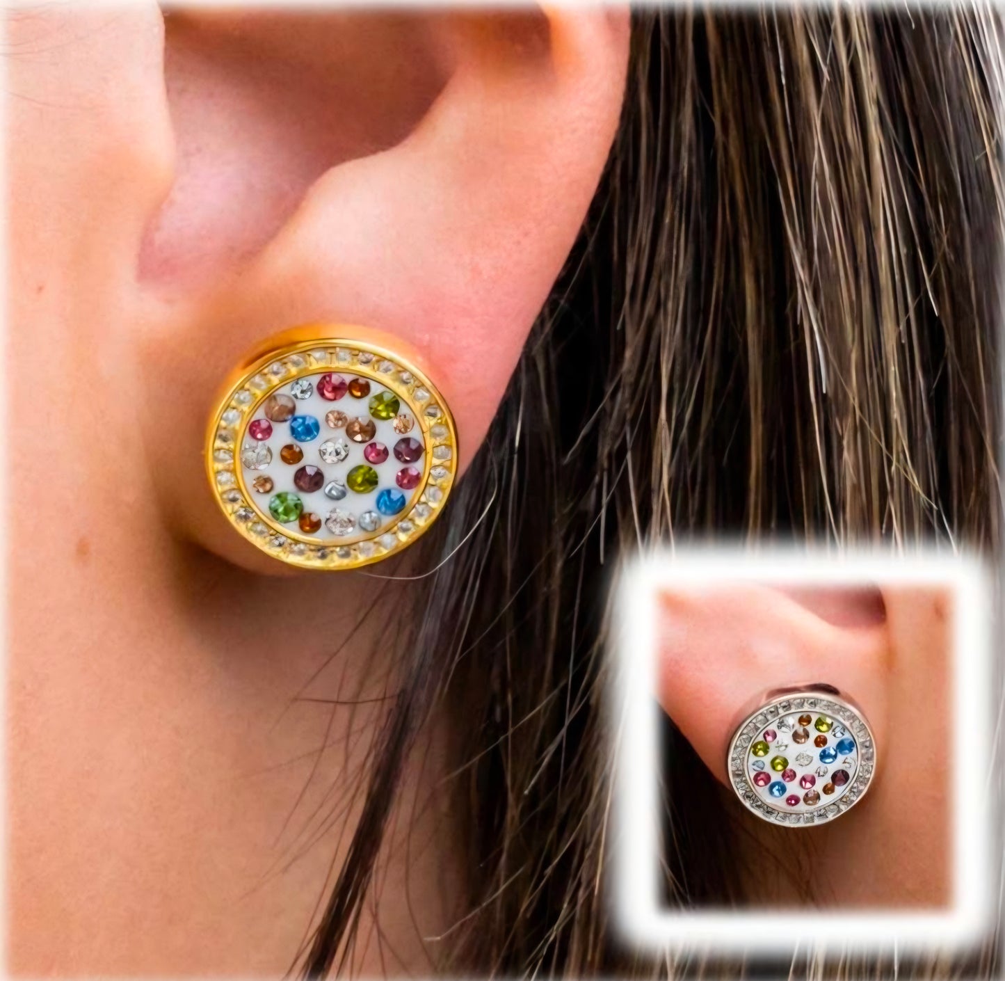 Orecchini Pietre Multicolor