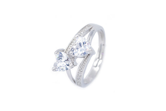 Anello Double cuore