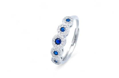Anello Mezza Veretta Magica Con Pietre Colorate (AN004)