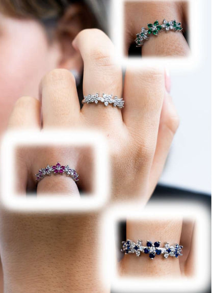 Anello Fiori Colorati (AN002)