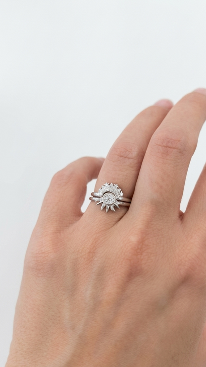 Anello coppia sole e luna