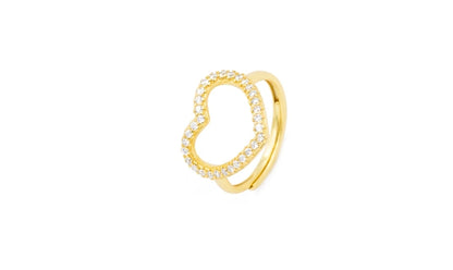 Anello Cuore simply strass