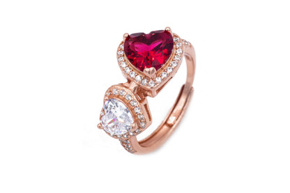Anello doppio Cuore (AN001)
