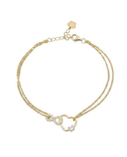 Bracciale Infinito e cuore