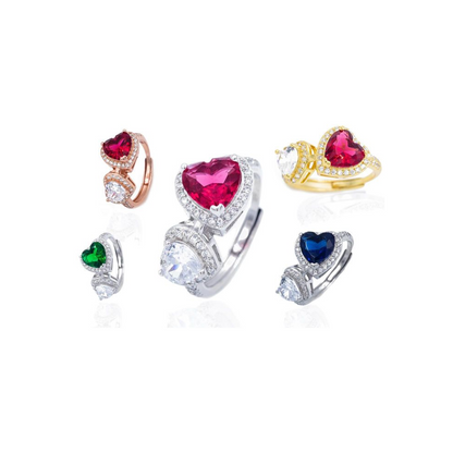 Anello doppio Cuore (AN001)