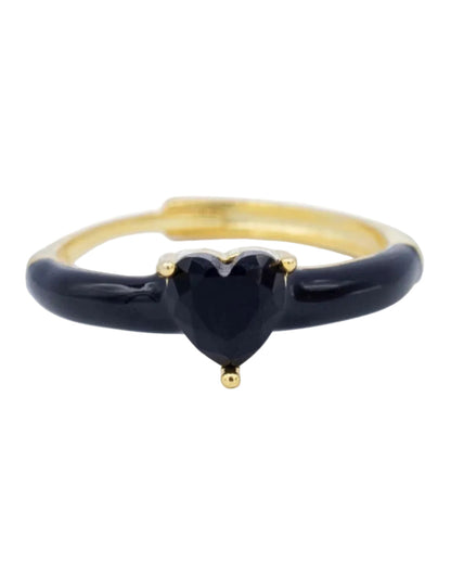 Anello Smaltato Cuore