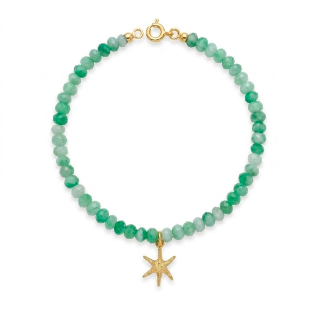 Cavigliera sfera verde stella marina