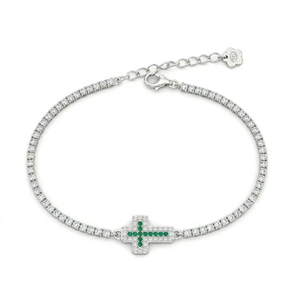 Bracciale tennis croce